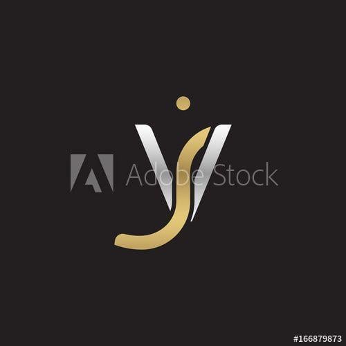 VJ Logo - Initial lowercase letter vj, linked overlapping circle chain shape