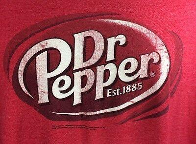 Savvy Logo - Dr Pepper XXL Tee Red Tshirt Soda Advertising Logo Savvy Cotton