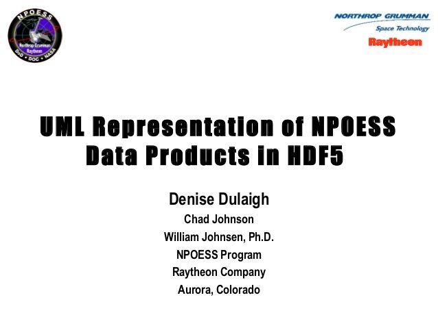 NPOESS Logo - UML Representation of NPOESS Data Products in HDF5