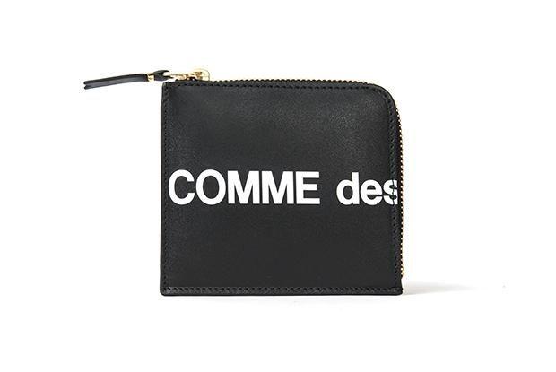 Huge Logo - COMME des GARCONS Wallet Huge Logo Zip Wallet (Black)