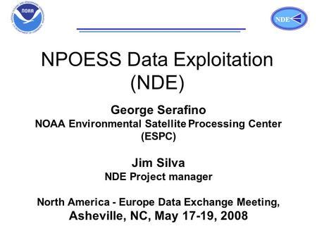 NPOESS Logo - NPOESS National Polar-orbiting Operational Environmental Satellite ...