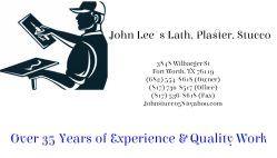 Stucco Logo - John Lee's Last Plaster & Stucco in Fort Worth, Texas