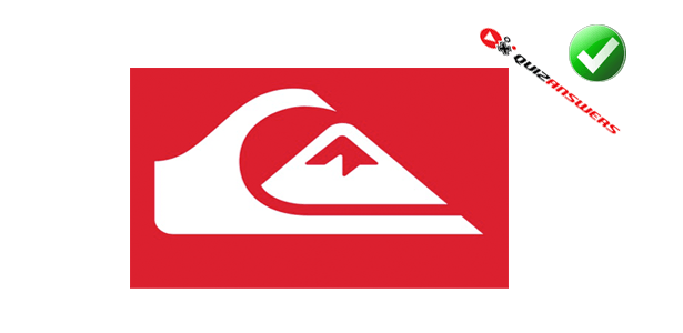 Red and White with a Name and the Square Logo - Red and white mountain Logos