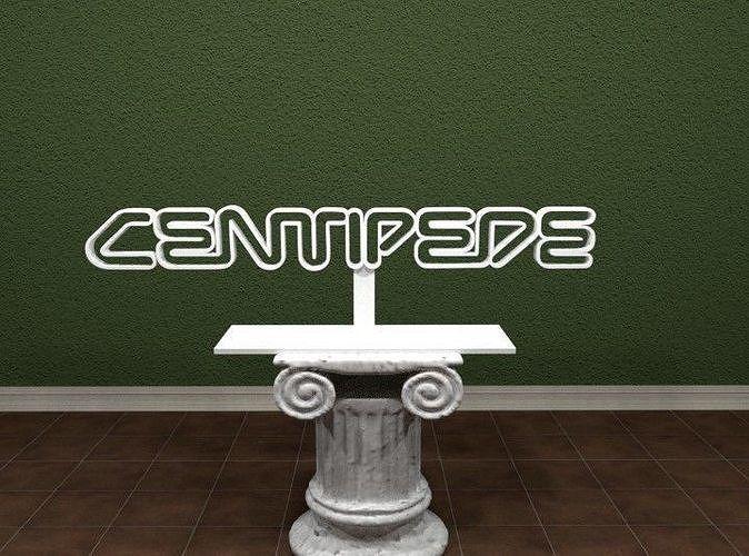 Centipede Logo - Centipede LogoD Print Model