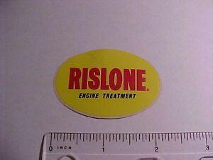 Rislone Logo - Details about VINTAGE AUTOMOTIVE STICKER RISLONE ENGINE TREATMENT NEW