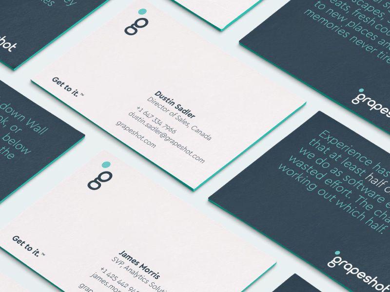 Grapeshot Logo - Grapeshot Custom Business Cards by Fable&Co. on Dribbble