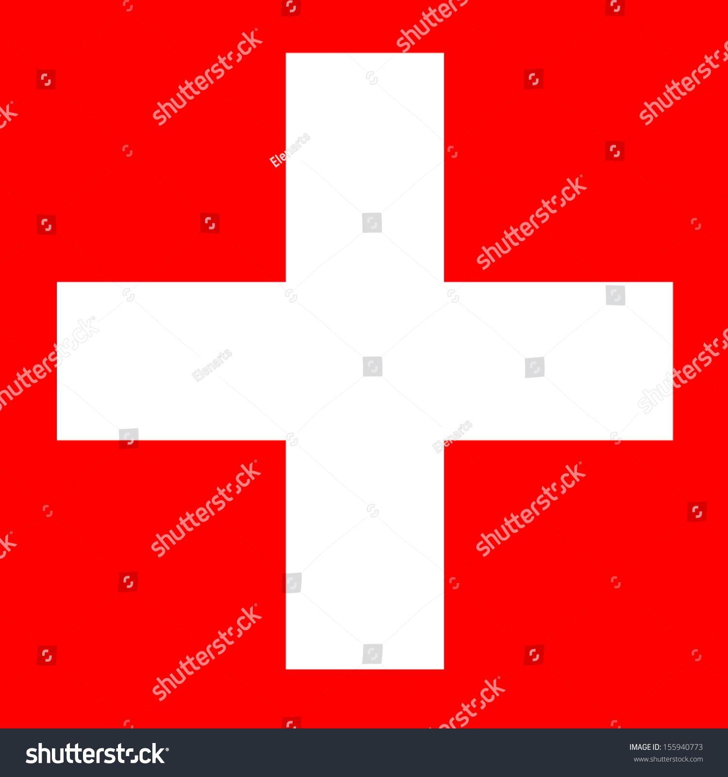 Red and White with a Name and the Square Logo - Red square white cross Logos
