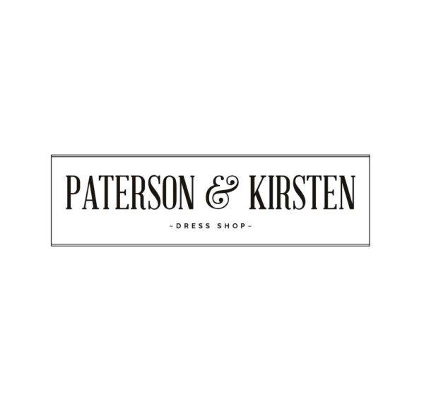 Paterson Logo - Paterson & Kirsten Dress Shop Logo