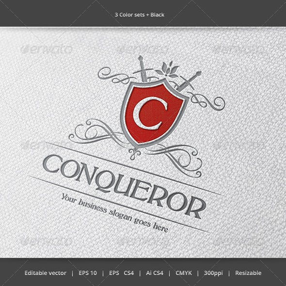 Conqueror Logo - Conqueror Logo Templates from GraphicRiver