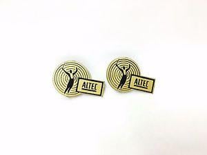 Altec Logo - Details about ALTEC Plate Emblem Logo Speaker Badge PAIR