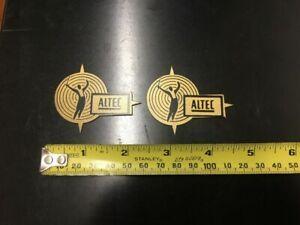 Altec Logo - Details about ALTEC Plate Emblem Logo Speaker Badge PAIR #2