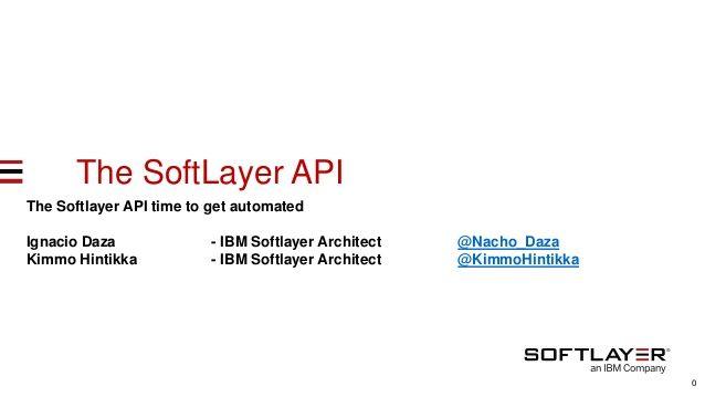 SoftLayer Logo - SoftLayer API 12032015