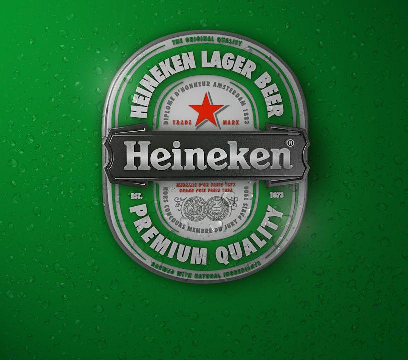 Heiniken Logo - Heineken logo 3D on Behance