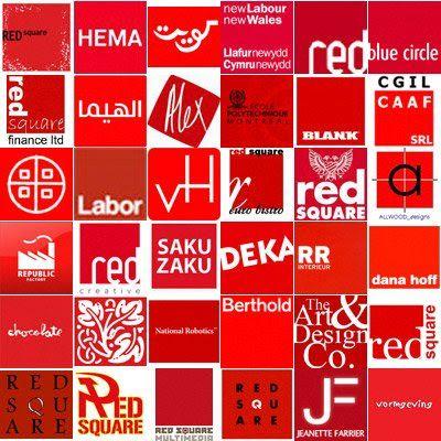 Red and White with a Name and the Square Logo - Architect web sites