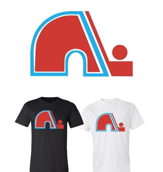 Nordiques Logo - Details about Quebec Nordiques logo Team Shirt jersey shirt