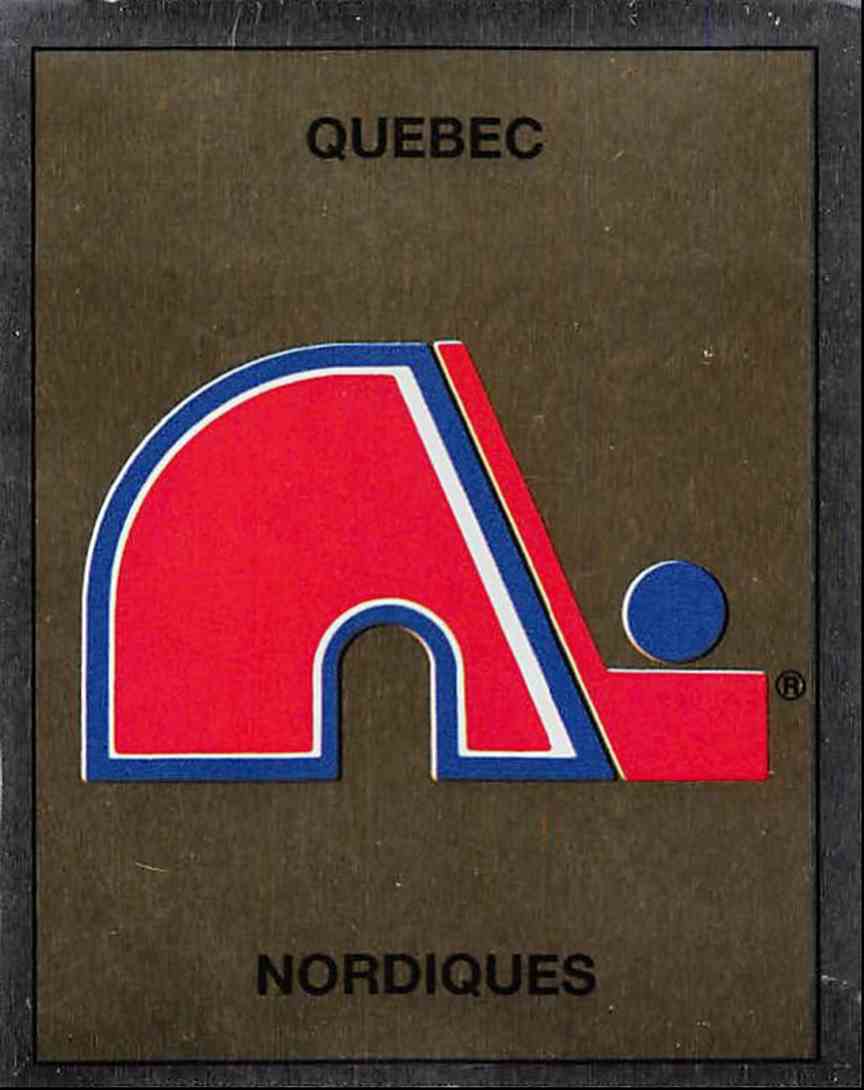 Nordiques Logo - 1988-89 Panini Stickers Nordiques Emblem #345 on Kronozio