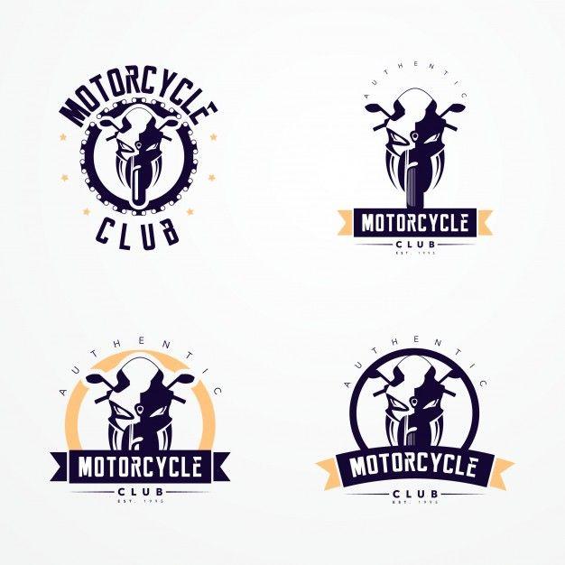 Motercycle Logo - Motorcycle badge logos collection Vector