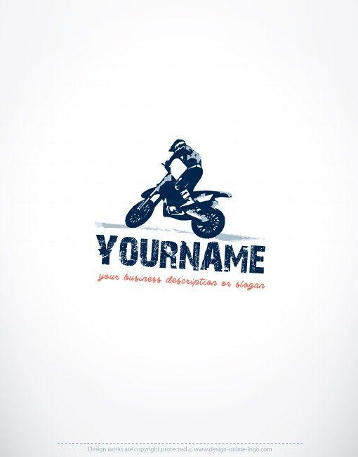 Motercycle Logo - Exclusive Design: Motorcycle Rider logo + Compatible FREE Business Card