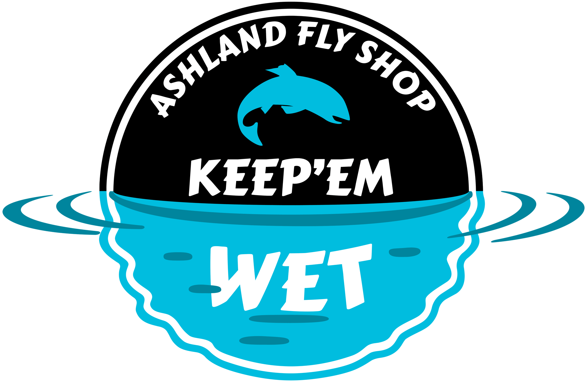 Wet Logo - AFS Keep'em Wet Sticker