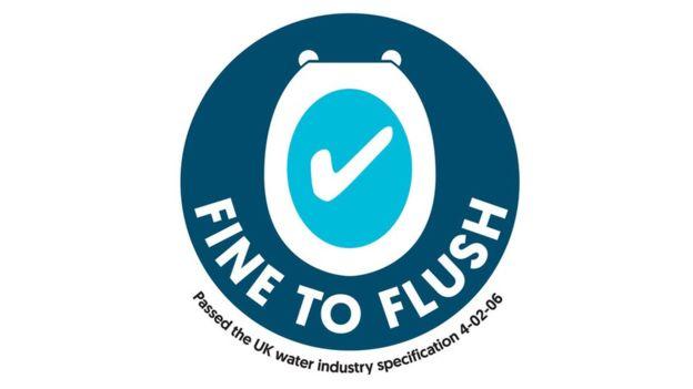 Wet Logo - Wet wipes to get 'Fine to Flush' logo to tackle fatbergs