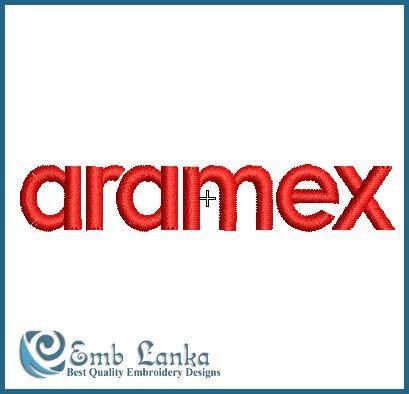 Aramex Logo - Aramex Logo Embroidery Design | Emblanka.com