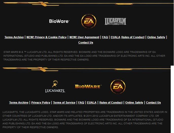 BioWare Logo - SWTOR's company logos now versus launch