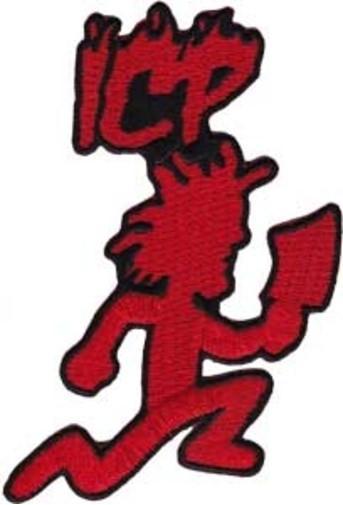 ICP Logo - Insane Clown Posse Iron On Patch Red ICP Hatchet Man Logo