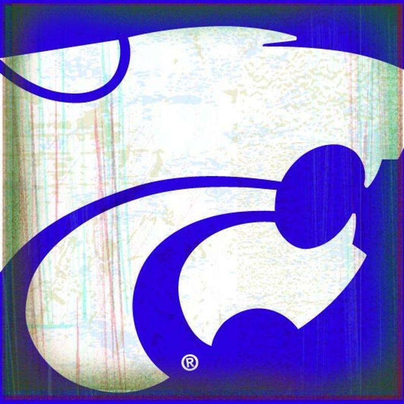 Powercat Logo - K State Coaster Collection: Powercat Logo On Purple (KSU 4)
