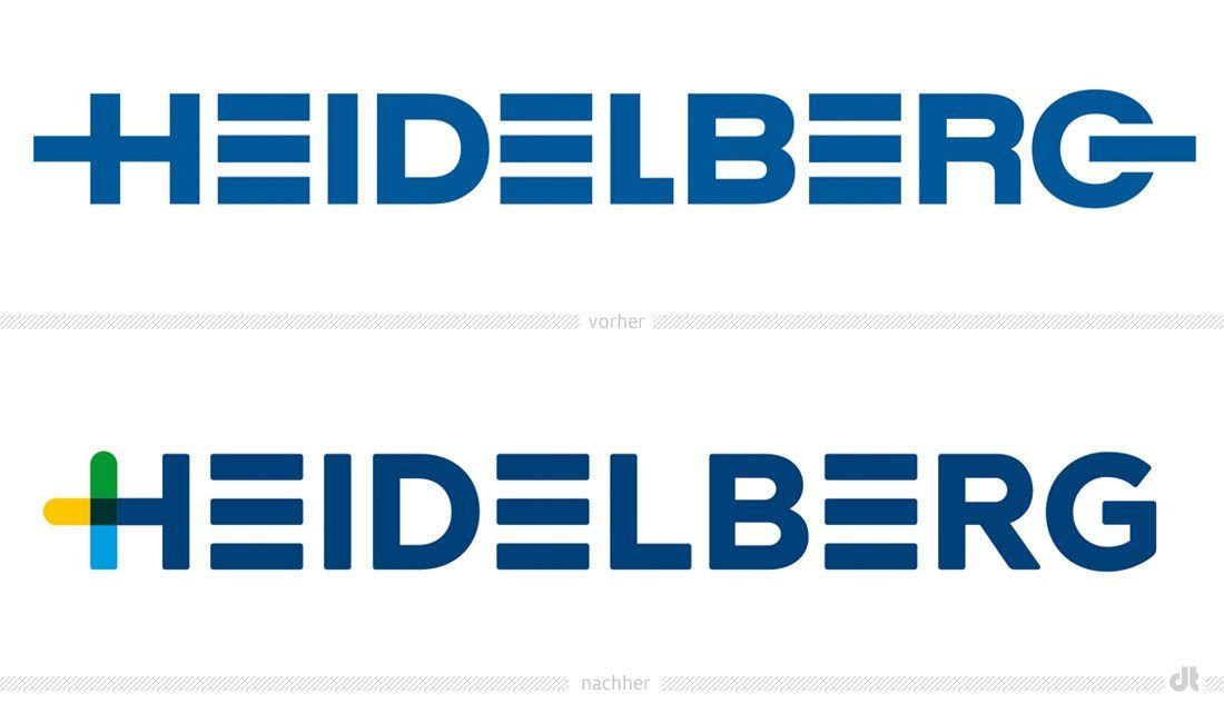 Heidelberg Logo - Heidelberg Druckmaschinen Logo – vorher und nachher – Design Tagebuch
