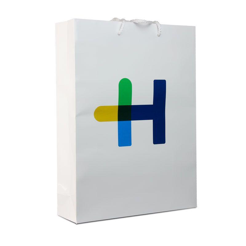 Heidelberg Logo - Heidelberg White Bag-11400079