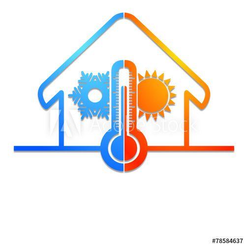 Isolation Logo - logo isolation chauffage climatisation dans la maison - Buy this ...