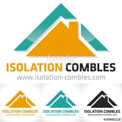 Isolation Logo - Logo Isolation Combles Auto Entrepreneur Stock Image And Royalty