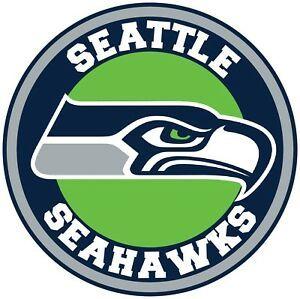 Seahwaks Logo - Details about Seattle Seahawks Circle Logo Vinyl Decal / Sticker 5 sizes!!