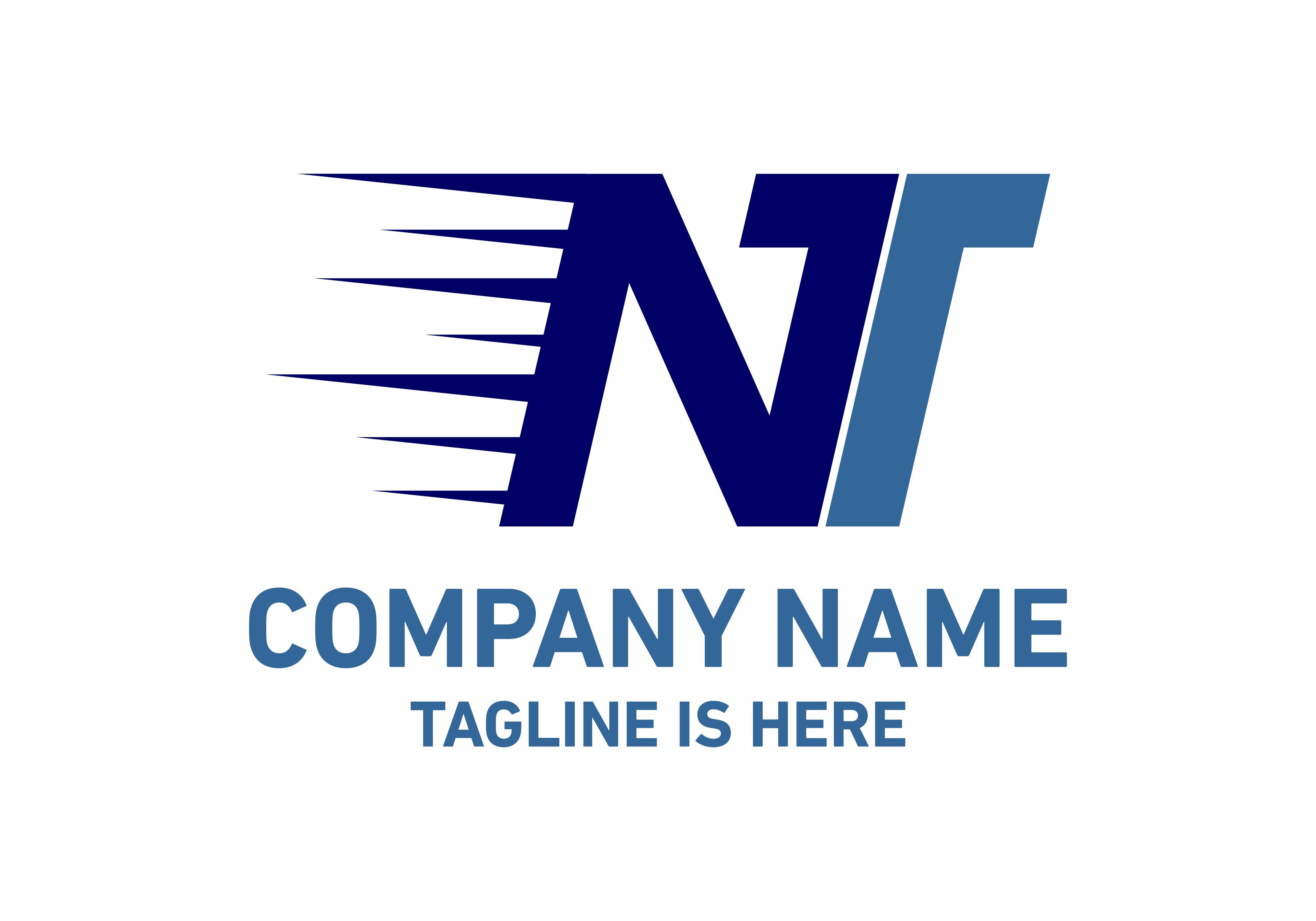 NT Logo - Letter NT logo