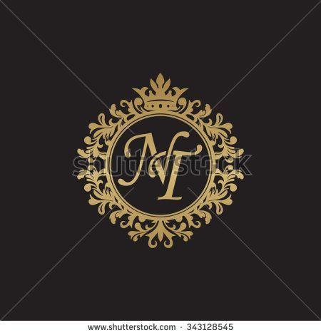 NT Logo - NT initial luxury ornament monogram logo. Monograms. Luxury logo