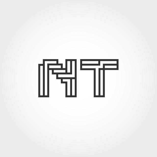 NT Logo - Initial Letter NT Logo Template Template for Free Download on Pngtree