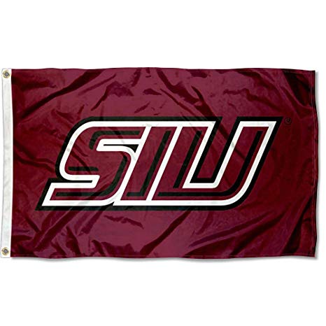 Siu Logo - College Flags and Banners Co. Southern Illinois Salukies SIU Logo Flag