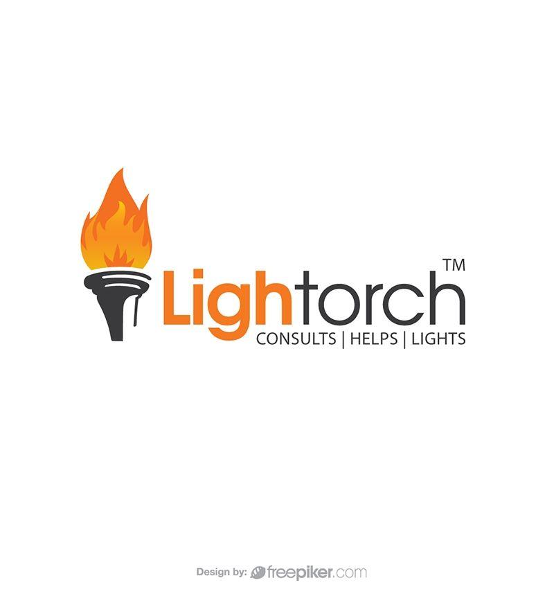 Torch Logo - Freepiker | torch lighting flame logo