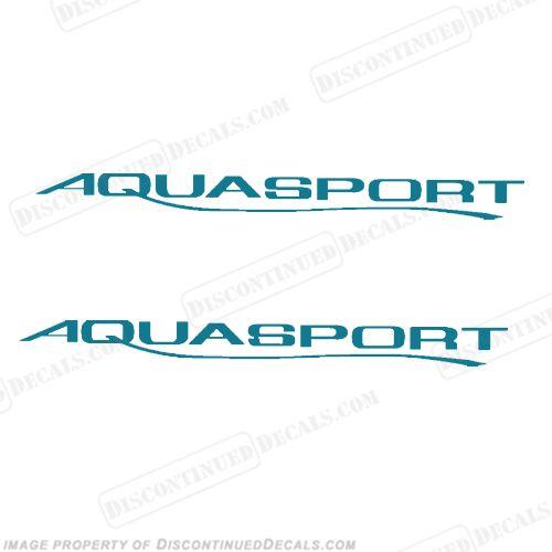 Aquasport Logo - New Style Aquasport Boat Decals (Set of 2) - Any Color