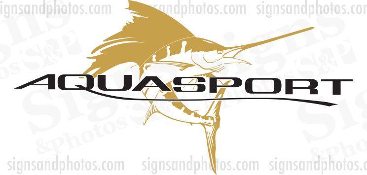 Aquasport Logo - Aquasport Boat Logo Decals