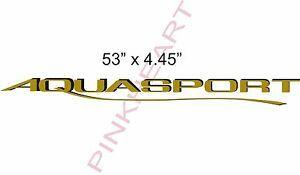 Aquasport Logo - Details about Aquasport Boats decals decal boat vinyl USA aqua sport logo  stickers sticker