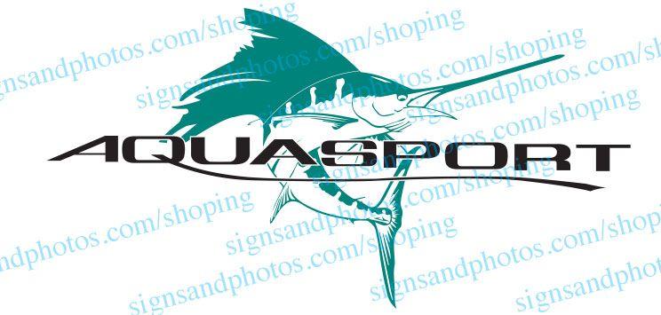 Aquasport Logo - Aquasport Boat Logo Decals