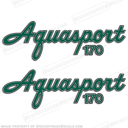 Aquasport Logo - Aquasport 170 Boat Decals (Set of 2) - Any Color