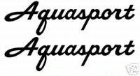 Aquasport Logo - 33 Restoration Boat Hull decal decals stickers Aquasport [101-Grafx ...