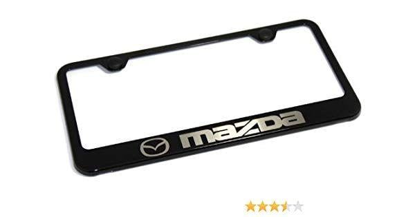 RX-8 Logo - Mazda 3 5 6 Logo Plate Frame Black Stainless Steel Metal RX-8 RX-7