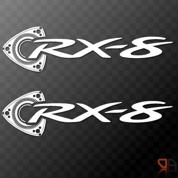 RX-8 Logo - Details about 2x MAZDA RX8 Rotary Piston Vinyl Decals Stickers 300mm ...