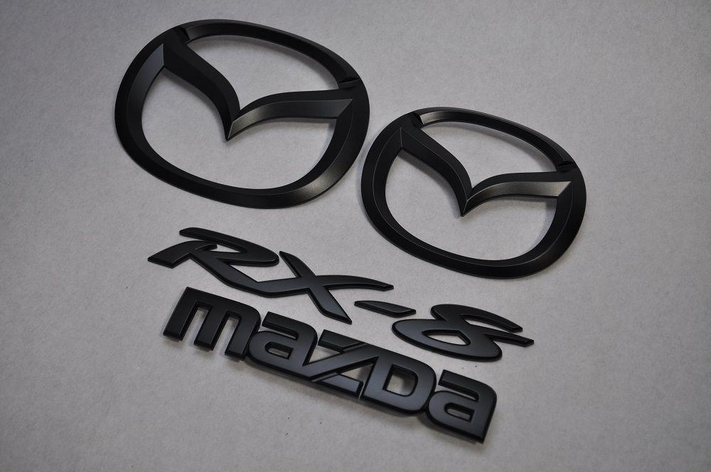 RX-8 Logo - ◆ ◆ SE3P RX-8 matte black emblem (matte) 4-piece SET