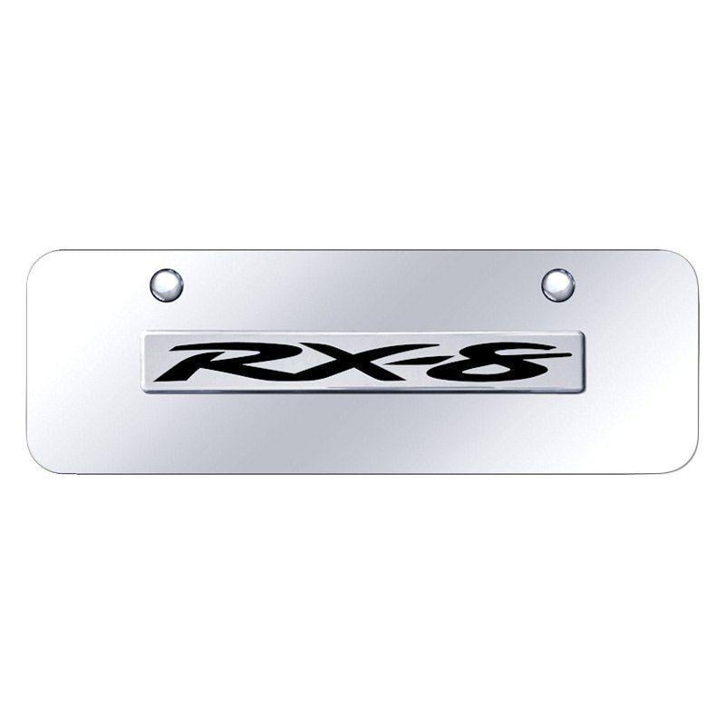 RX-8 Logo - Autogold® RX8.N.CCM Mini Size License Plate With 3D Chrome RX 8 Logo