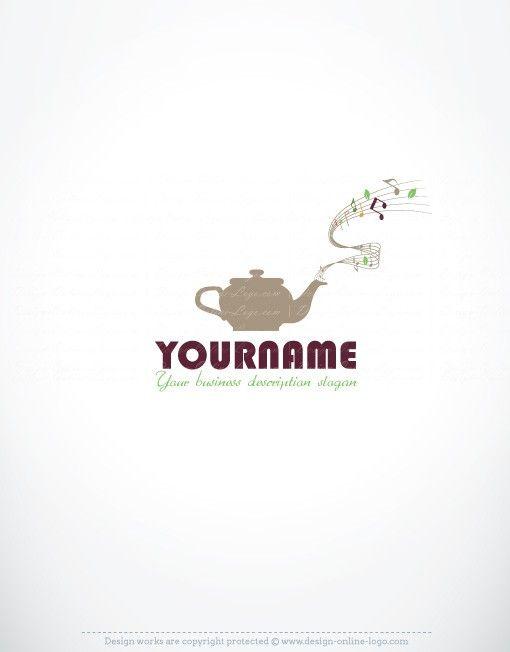 Teapot Logo - Exclusive Design: musical teapot Logo + Compatible FREE Business Card