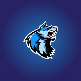 Bluewolf Logo - Blue wolf esport gaming logo Vector | Premium Download